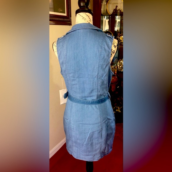 NWT Sleeveless Blue Jean MIDI Dress - Picture 2 of 5